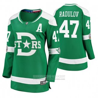 Camiseta Hockey Mujer Dallas Stars Alexander Radulov Breakaway Jugador 2020 Winter Classic Verde