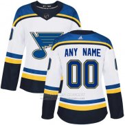 Camiseta Hockey Mujer St. Louis Blues 17 Jaden Schwartz Primera Adizero Jugador Azul