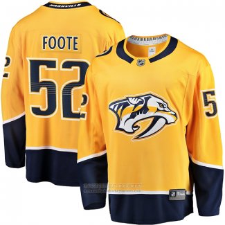 Camiseta Hockey Nashville Predators Cal Foote Primera Breakaway Oro