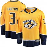 Camiseta Hockey Nashville Predators Jeremy Lauzon Primera Breakaway Oro