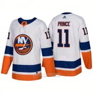 Camiseta Hockey New York Islanders 11 Shane Prince New Outfitted 2018 Blanco