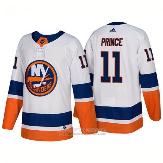 Camiseta Hockey New York Islanders 11 Shane Prince New Outfitted 2018 Blanco