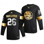 Camiseta Hockey New York Islanders Oliver Wahlstrom Golden Edition Limited Autentico 2020-21 Negro