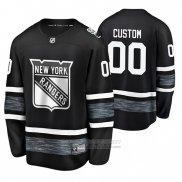 Camiseta Hockey New York Rangers Personalizada 2019 All Star Negro