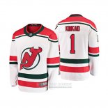 Camiseta Hockey Nino New Jersey Devils Keith Kinkaid Alterno Breakaway Blanco