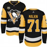 Camiseta Hockey Nino Pittsburgh Penguins 71 Evgeni Malkin Negro 50 Aniversario Primera Premier