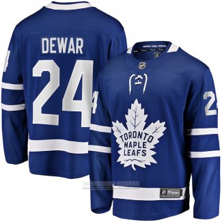 Camiseta Hockey Toronto Maple Leafs Connor Dewar Primera Premier Breakaway Azul