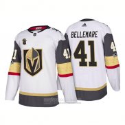 Camiseta Hockey Vegas Golden Knights 41 Pierre Edouard Bellemare Segunda 2018 Blanco