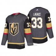 Camiseta Hockey Vegas Golden Knights Maxime Lagace Primera Autentico Jugador Gris