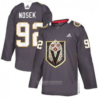 Camiseta Hockey Vegas Golden Knights Tomas Nosek Dia De Los Muertos Gris