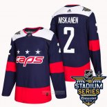 Camiseta Hockey Washington Capitals 2 Matt Niskanen Azul 2018 Stadium Series Autentico