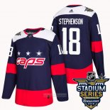 Camiseta Hockey Washington Capitals 92 Chandler Stephenson Azul 2018 Stadium Series Autentico