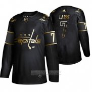 Camiseta Hockey Washington Capitals Yvon Labre Golden Edition Retired Negro