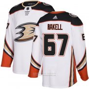 Camiseta Hockey Anaheim Ducks 67 Rickard Rakell Road Autentico Blanco