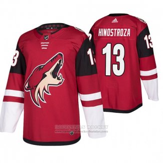 Camiseta Hockey Arizona Coyotes Vinnie Hinostroza Primera Rojo