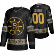 Camiseta Hockey Boston Bruins Personalizada Breakaway Negro