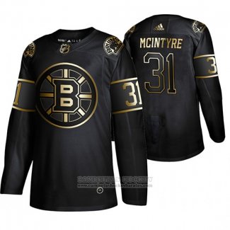 Camiseta Hockey Boston Bruins Zane Mcintyre Golden Edition Negro