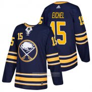 Camiseta Hockey Buffalo Sabres 15 Jack Eichel Primera Autentico 2018 Azul