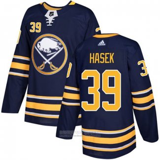 Camiseta Hockey Buffalo Sabres 39 Dominik Hasek Autentico Azul