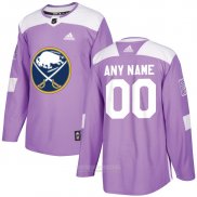 Camiseta Hockey Buffalo Sabres Personalizada Violeta