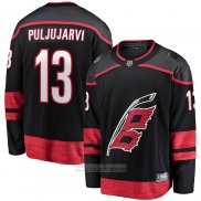 Camiseta Hockey Carolina Hurricanes Jesse Puljujarvi Primera Breakaway Negro