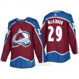 Camiseta Hockey Colorado Avalanche 29 Nathan Mackinnon Primera Premier 2017-2018 Rojo