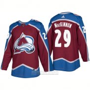 Camiseta Hockey Colorado Avalanche 29 Nathan Mackinnon Primera Premier 2017-2018 Rojo