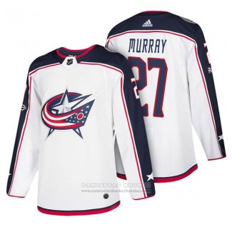 Camiseta Hockey Columbus Blue Jackets 27 Ryan Murray 2018 Blanco