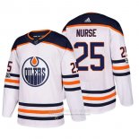 Camiseta Hockey Edmonton Oilers 25 Darnell Nurse 2018 Blanco