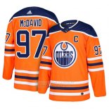 Camiseta Hockey Edmonton Oilers 97 Connor Mcdavid Primera Autentico Naranja