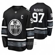 Camiseta Hockey Edmonton Oilers Connor Mcdavid 2019 All Star Negro