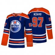 Camiseta Hockey Edmonton Oilers Connor Mcdavid Alterno Autentico Azul