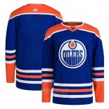 Camiseta Hockey Edmonton Oilers Primera Autentico Azul