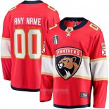 Camiseta Hockey Florida Panthers 2023 Stanley Cup Final Primera Breakaway Personalizada Rojo