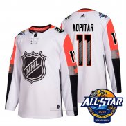 Camiseta Hockey Los Angeles Kings 11 Anze Kopitar Blanco 2018 All Star Autentico