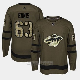 Camiseta Hockey Minnesota Wild Tyler Ennis Camuflaje Salute To Service