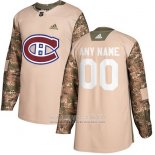 Camiseta Hockey Montreal Canadiens Camuflaje Autentico 2017 Dia De Los Veteranos Stitched Personalizada