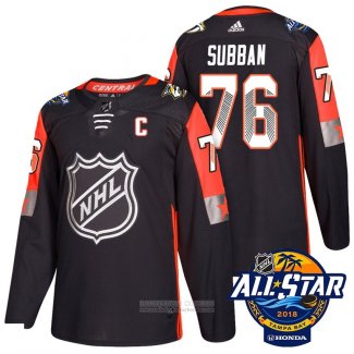 Camiseta Hockey Nashville Predators 76 P.k. Subban Negro 2018 All Star Autentico