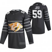 Camiseta Hockey Nashville Predators Roman Josi Autentico 2020 All Star Gris