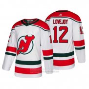 Camiseta Hockey New Jersey Devils Ben Lovejoy Alterno Autentico Blanco