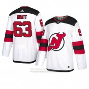 Camiseta Hockey New Jersey Devils Jesper Bratt Autentico Segunda Blanco