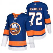 Camiseta Hockey New York Islanders 72 Anthony Beauvillier Autentico Primera 2018 Azul