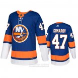 Camiseta Hockey New York Islanders Leo Komarov Primera Autentico Azul