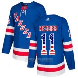 Camiseta Hockey New York Rangers 11 Messier Azul