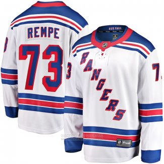 Camiseta Hockey New York Rangers Matt Rempe Segunda Premier Breakaway Blanco