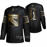 Camiseta Hockey New York Rangers Vic Hadfield Golden Edition Retired Negro