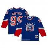 Camiseta Hockey New York Rangers Wayne Gretzky Mitchell & Ness 1996-97 Blue Line Azul