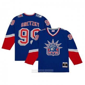 Camiseta Hockey New York Rangers Wayne Gretzky Mitchell & Ness 1996-97 Blue Line Azul