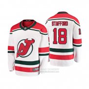 Camiseta Hockey Nino New Jersey Devils Drew Stafford Alterno Breakaway Blanco