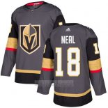 Camiseta Hockey Nino Vegas Golden Knights 18 James Neal Gris Primera Autentico Stitched